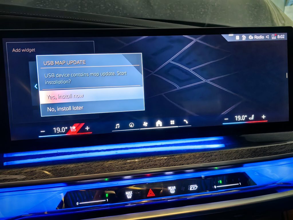 bmw g70 aktualizacja mapy europa sfa tokens